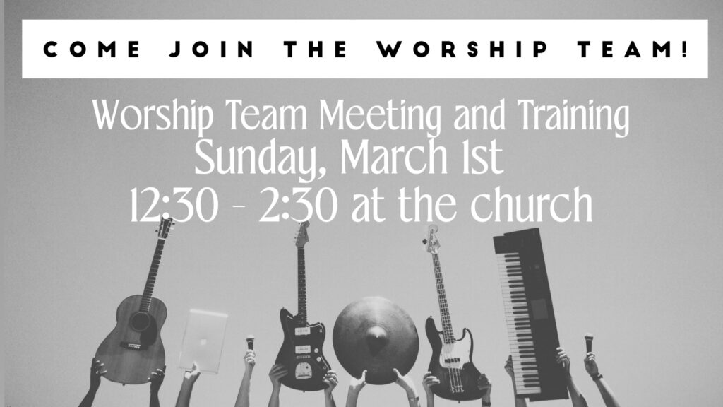 join the worship team